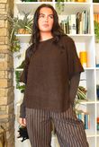 Clemmie Box Knit Coffee Bean Marl